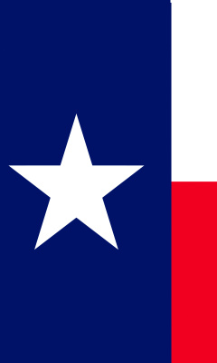 Sfondi USA Texas Flag 240x400