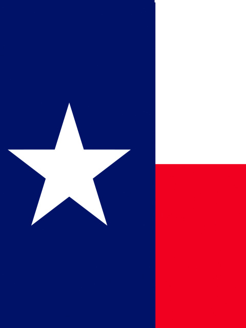 Обои USA Texas Flag 480x640