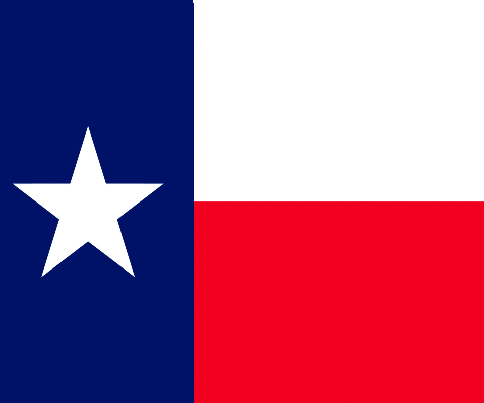 Обои USA Texas Flag 960x800
