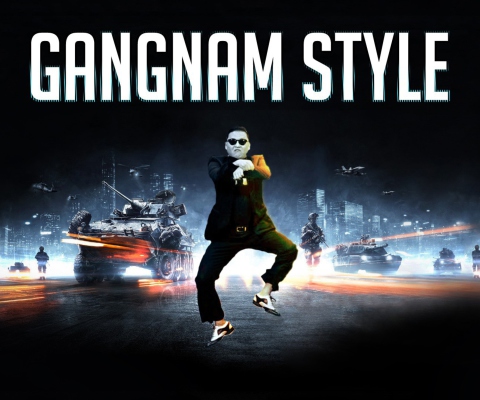 Обои Gangnam Style 480x400