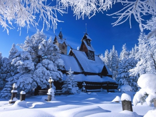 Sfondi Wang Temple Poland 320x240