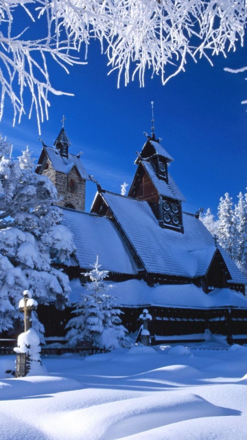 Fondo de pantalla Wang Temple Poland 360x640