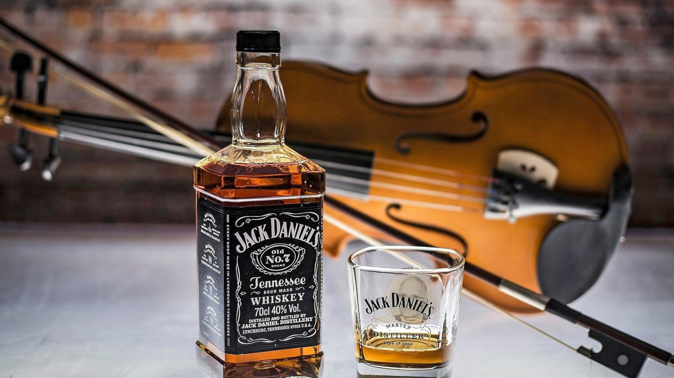 Sfondi Jack Daniels Whiskey 1366x768