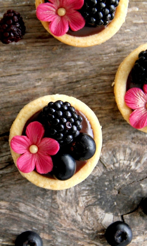 Sfondi Berry Tart 480x800