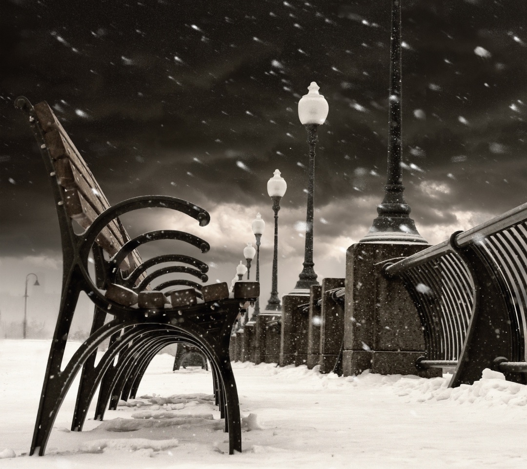 Das Montreal Winter, Canada Wallpaper 1080x960