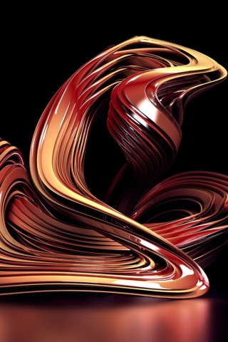 Brown Abstract wallpaper 320x480
