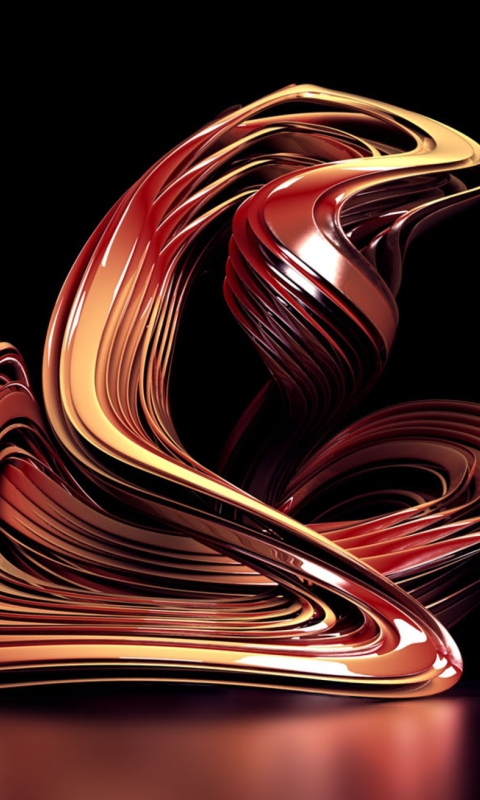 Das Brown Abstract Wallpaper 480x800