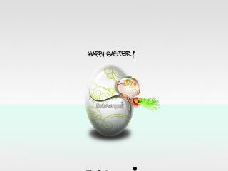 Das Happy Easter Wallpaper 320x240