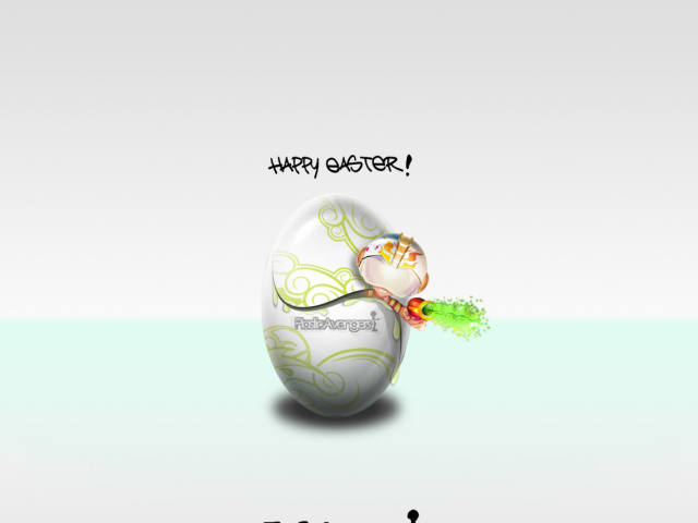 Das Happy Easter Wallpaper 640x480