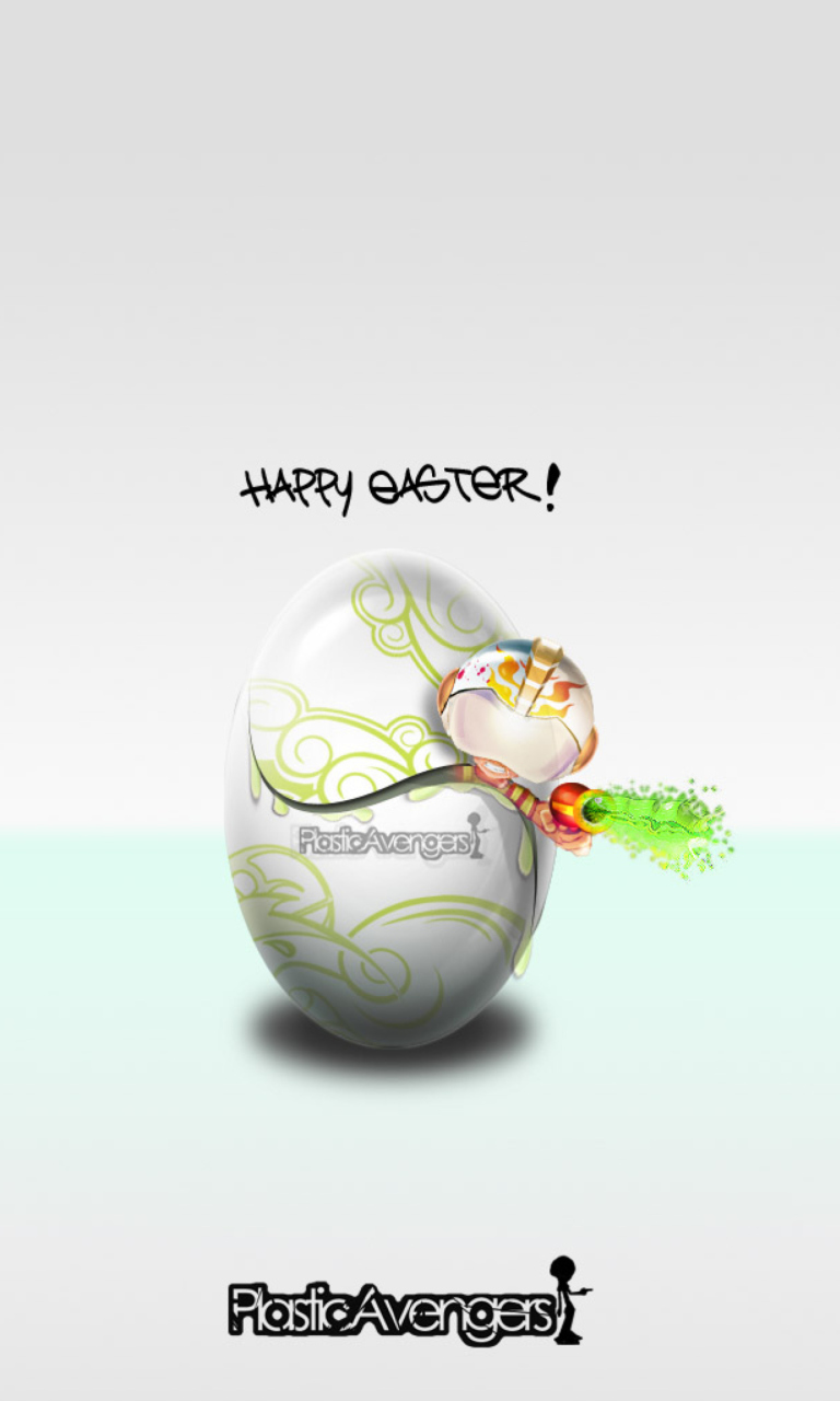 Das Happy Easter Wallpaper 768x1280