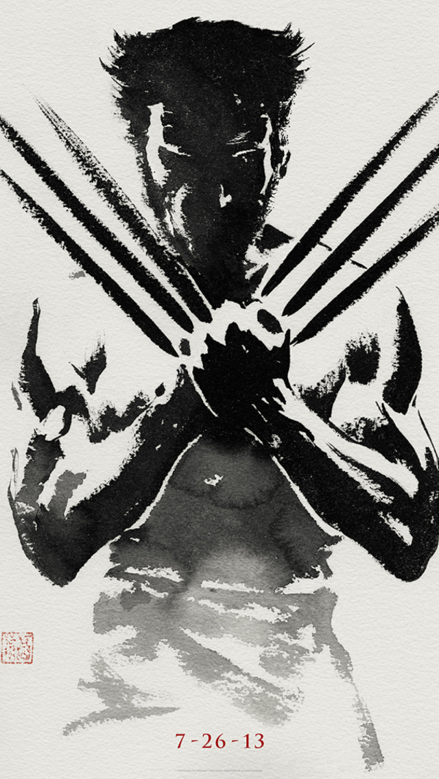 Обои The Wolverine 2013 640x1136