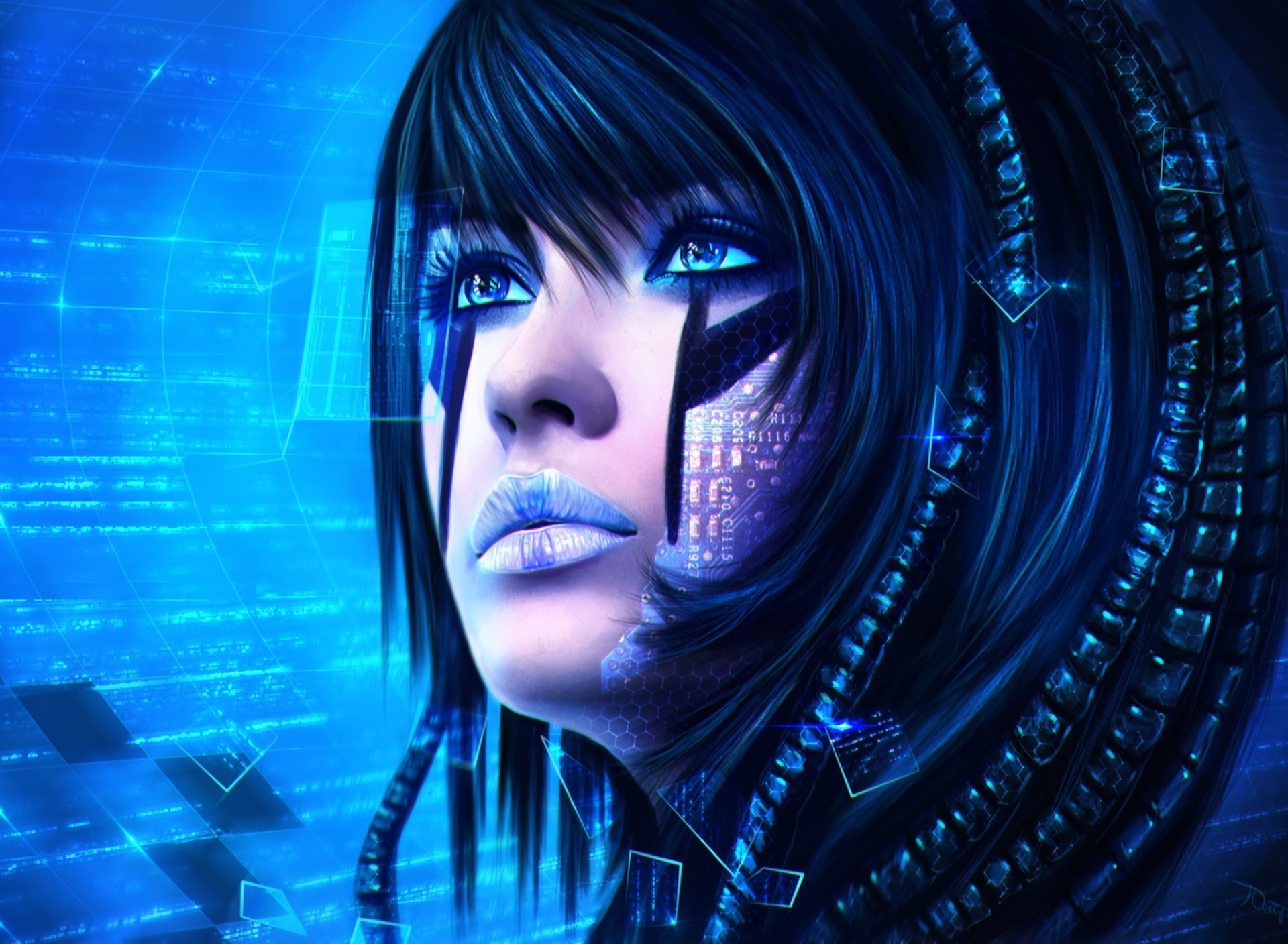 Sci-Fi Portrait wallpaper 1920x1408