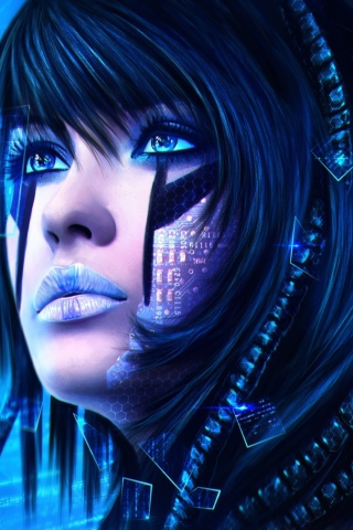 Das Sci-Fi Portrait Wallpaper 320x480