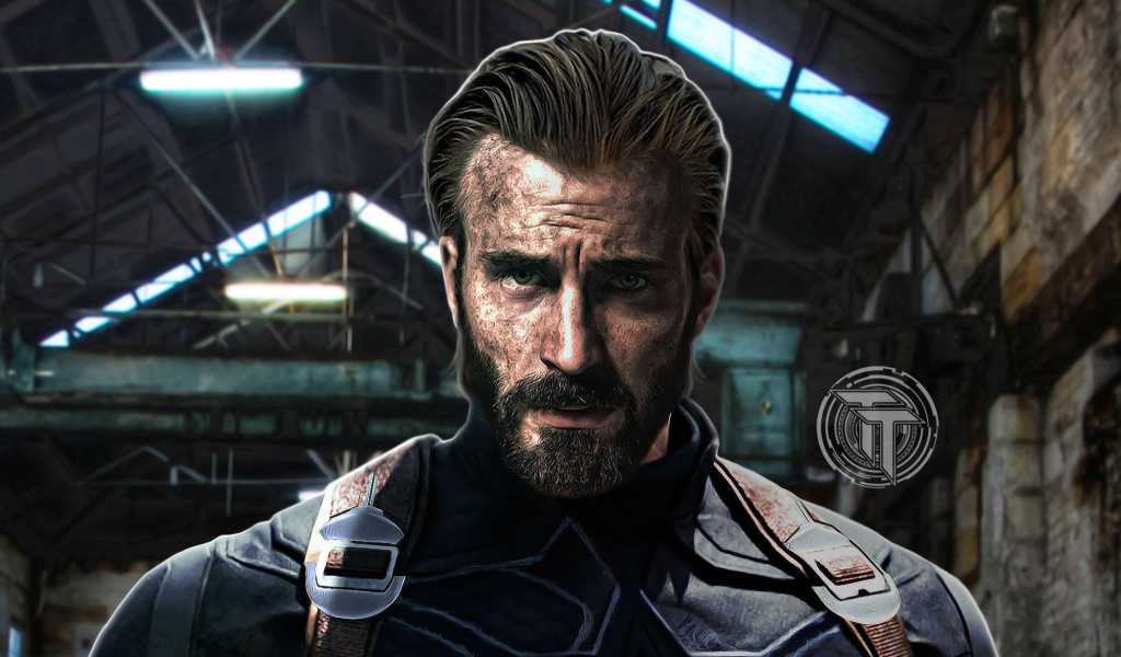 Das Captain America in Avengers Infinity War Film Wallpaper 1024x600