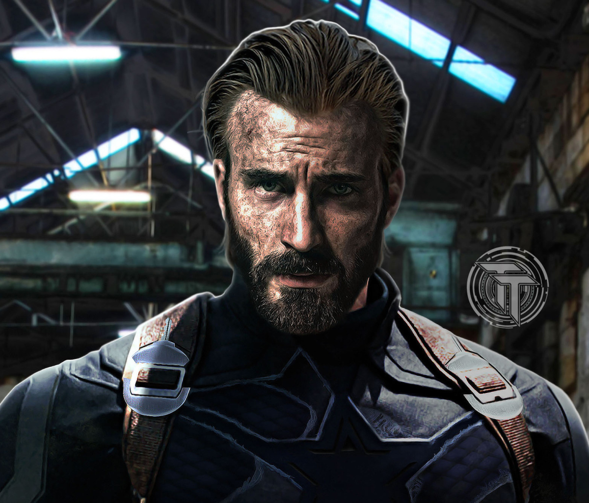 Captain America in Avengers Infinity War Film wallpaper 1200x1024