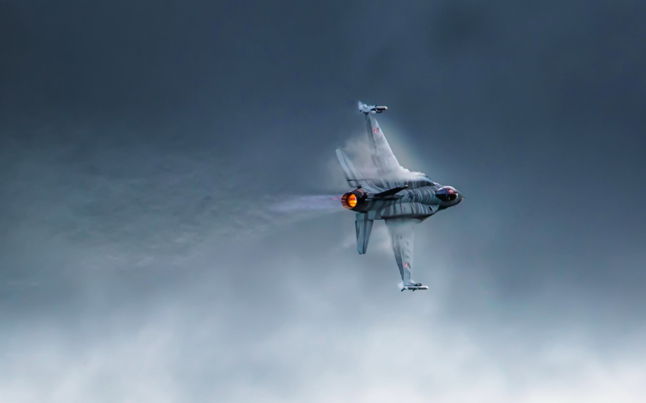 Screenshot №1 pro téma F 16 Fighting Falcon 1280x800