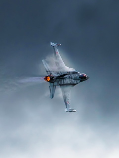 Обои F 16 Fighting Falcon 240x320