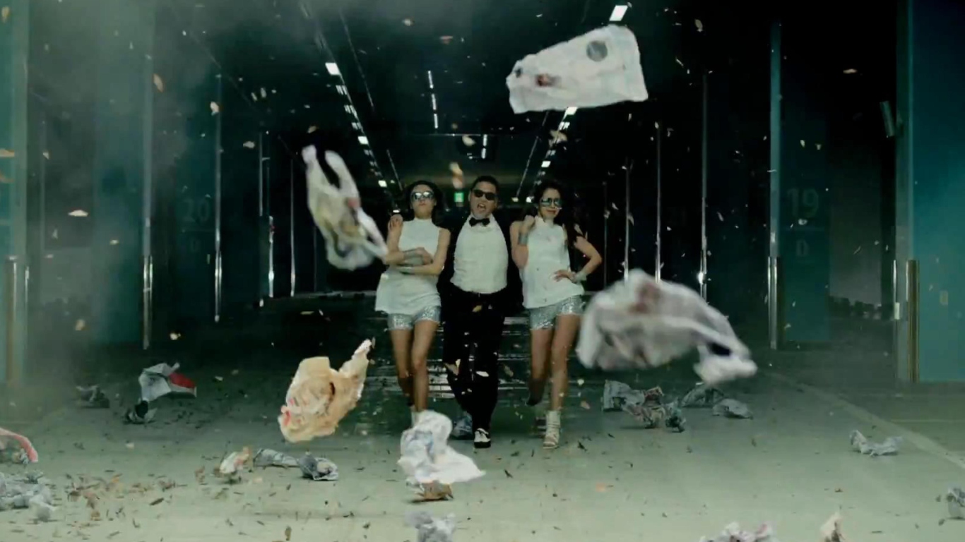 Psy - Gangnam Style Video wallpaper 1366x768
