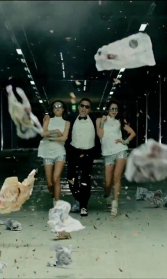 Das Psy - Gangnam Style Video Wallpaper 240x400