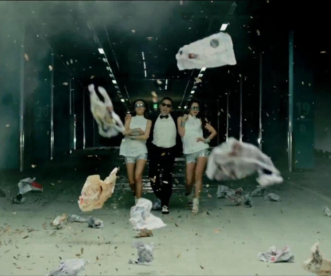Fondo de pantalla Psy - Gangnam Style Video 480x400