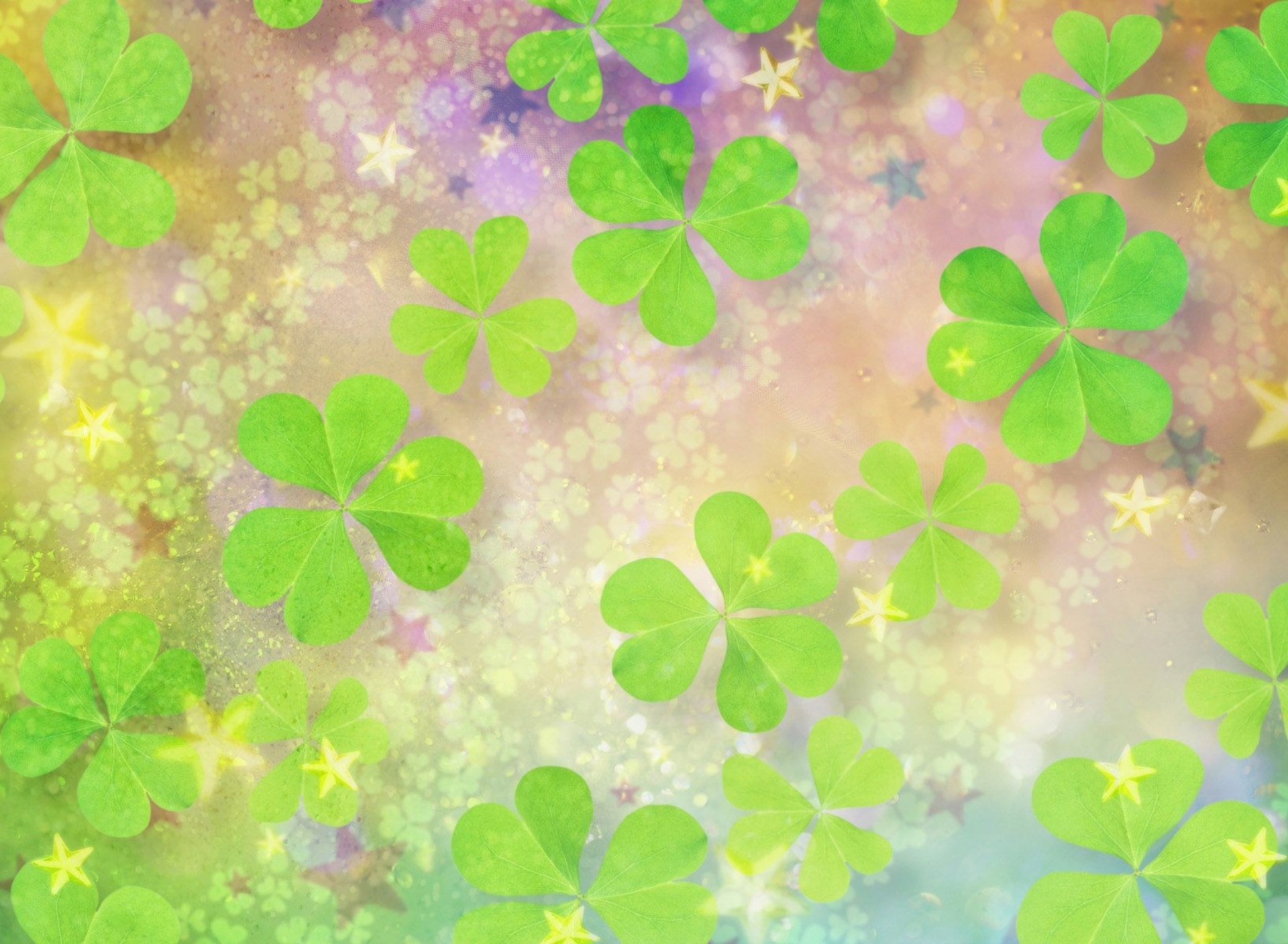 Обои Clover Leaves 1920x1408