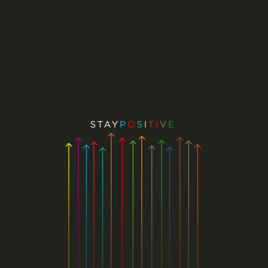 Stay Positive wallpaper 1024x1024
