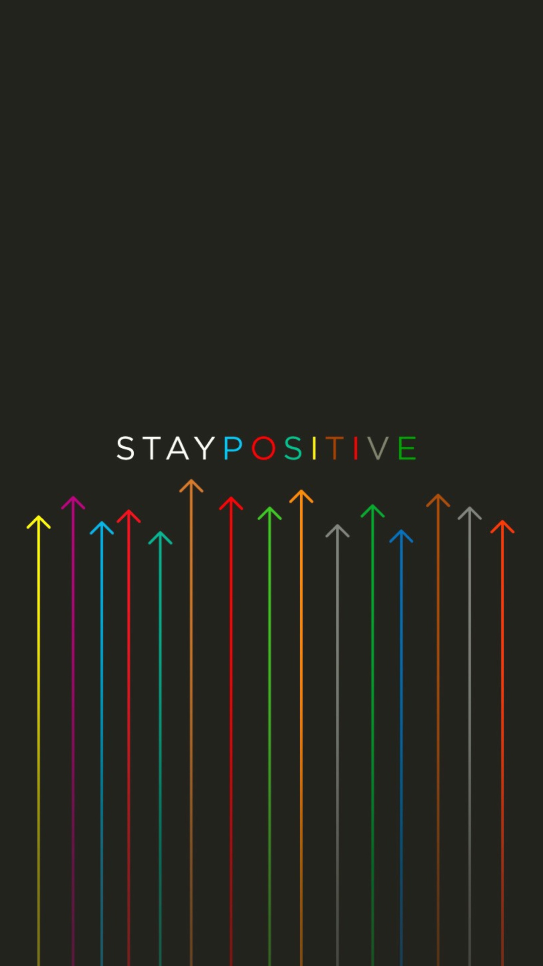 Sfondi Stay Positive 1080x1920