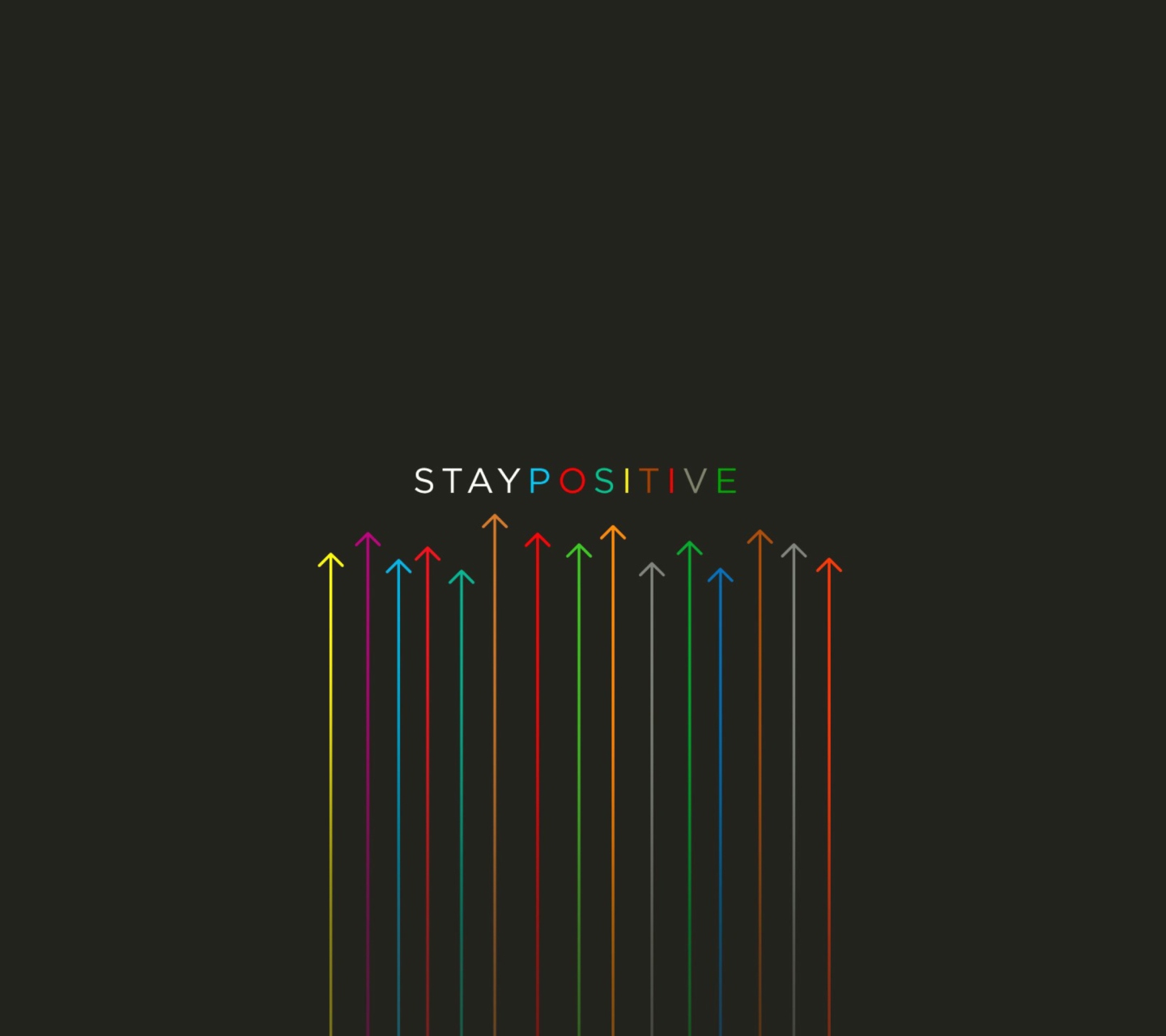 Das Stay Positive Wallpaper 1440x1280
