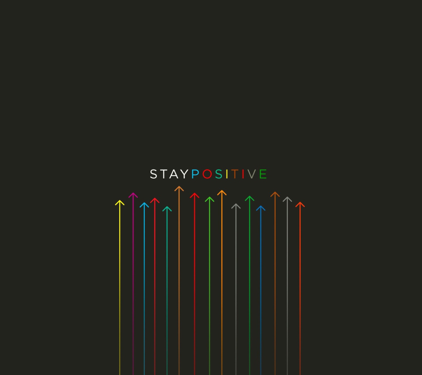 Fondo de pantalla Stay Positive 1440x1280