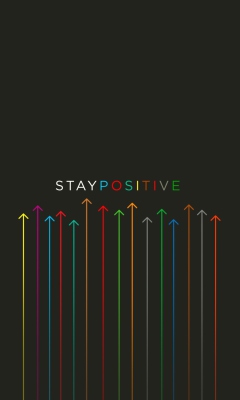 Stay Positive wallpaper 240x400