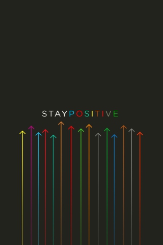 Das Stay Positive Wallpaper 320x480
