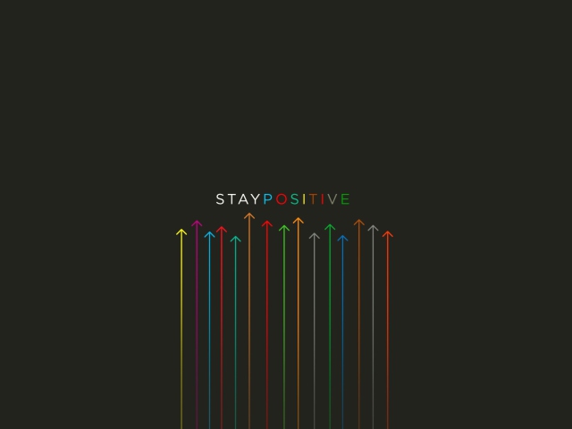 Sfondi Stay Positive 640x480