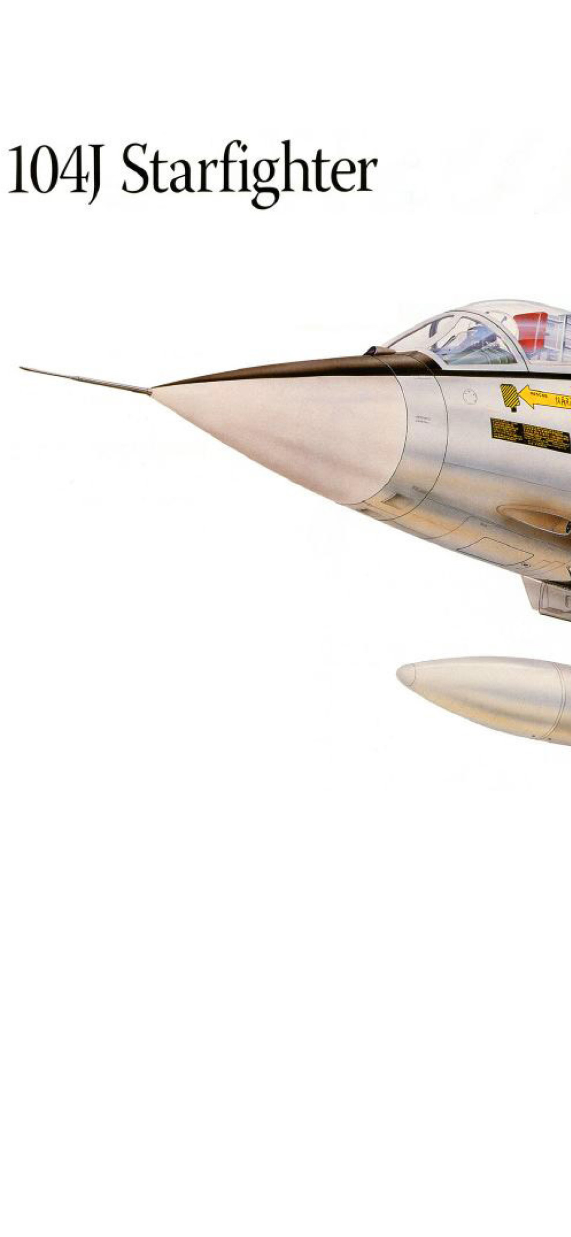 Das F 104J Starfighter Plastic Model Wallpaper 1170x2532