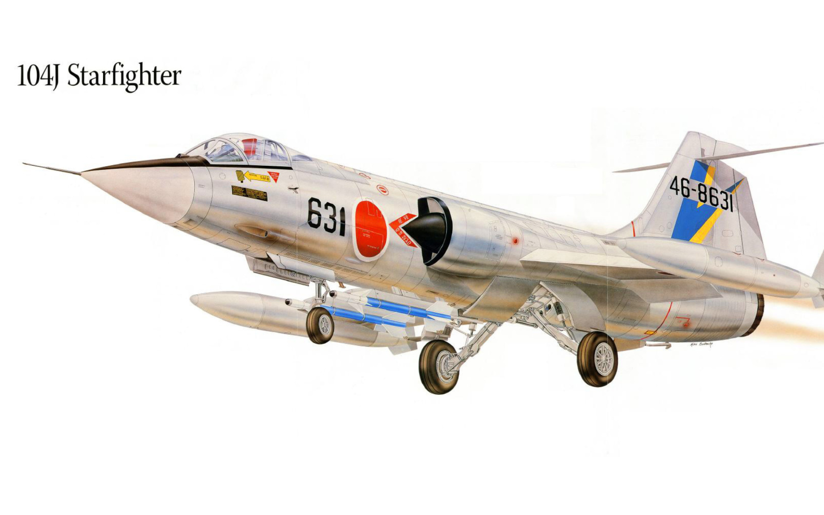 Fondo de pantalla F 104J Starfighter Plastic Model 1680x1050