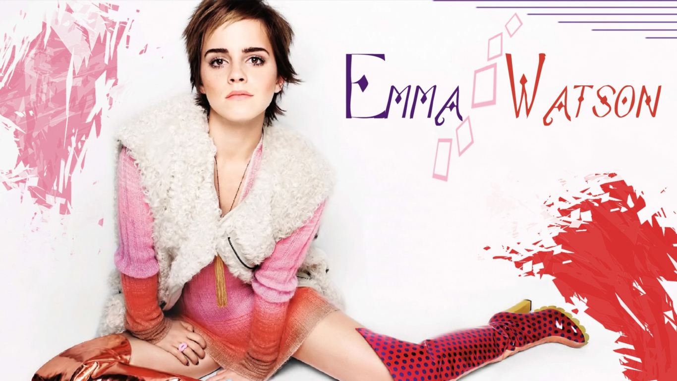 Sfondi Emma Watson 1366x768
