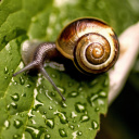 Snail and Drops wallpaper 128x128