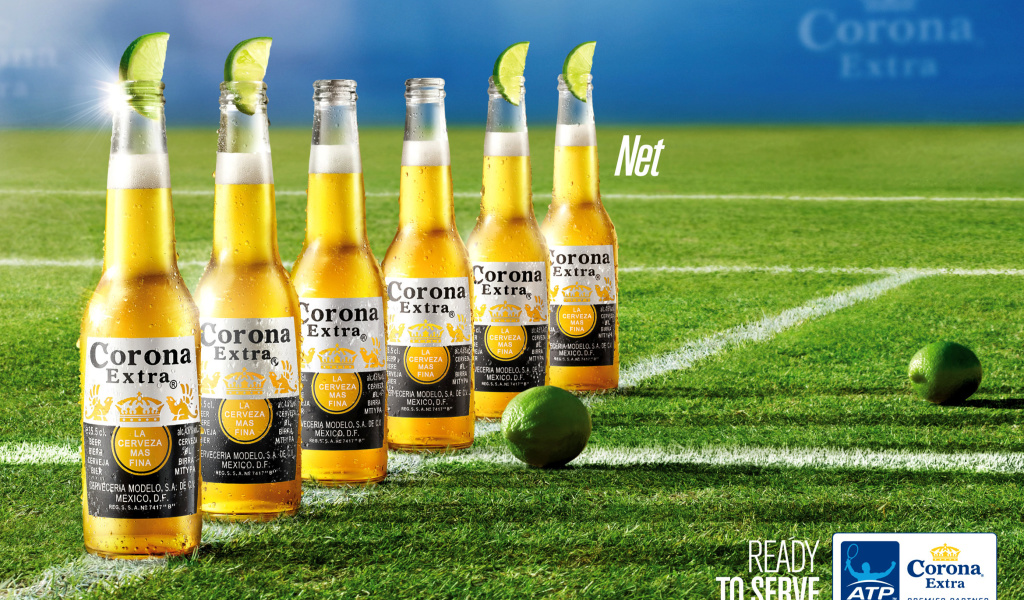 Обои Corona Extra Beer 1024x600