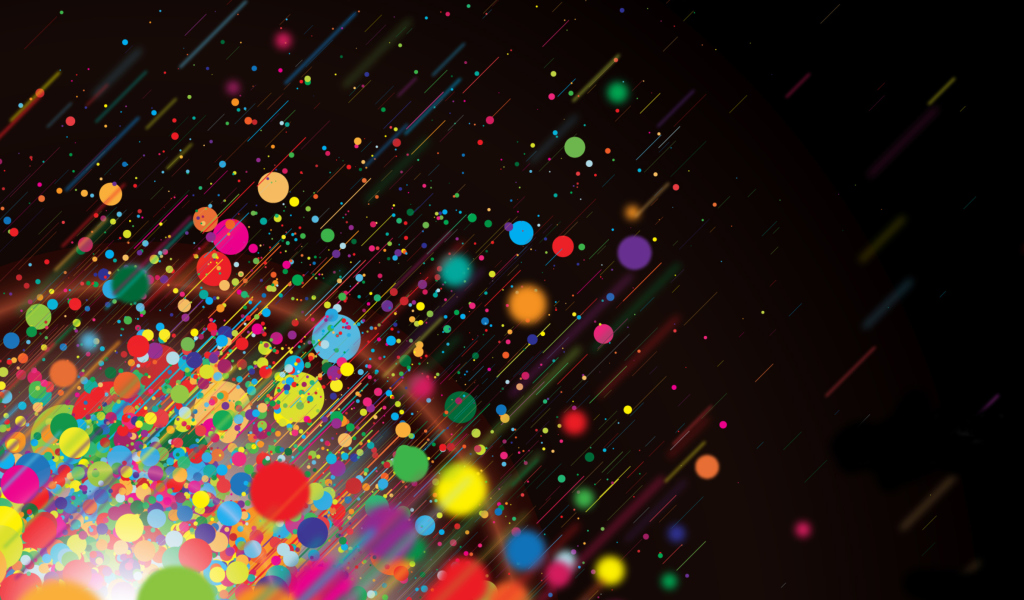 Das Abstract Colorful Colorful Dots Wallpaper 1024x600