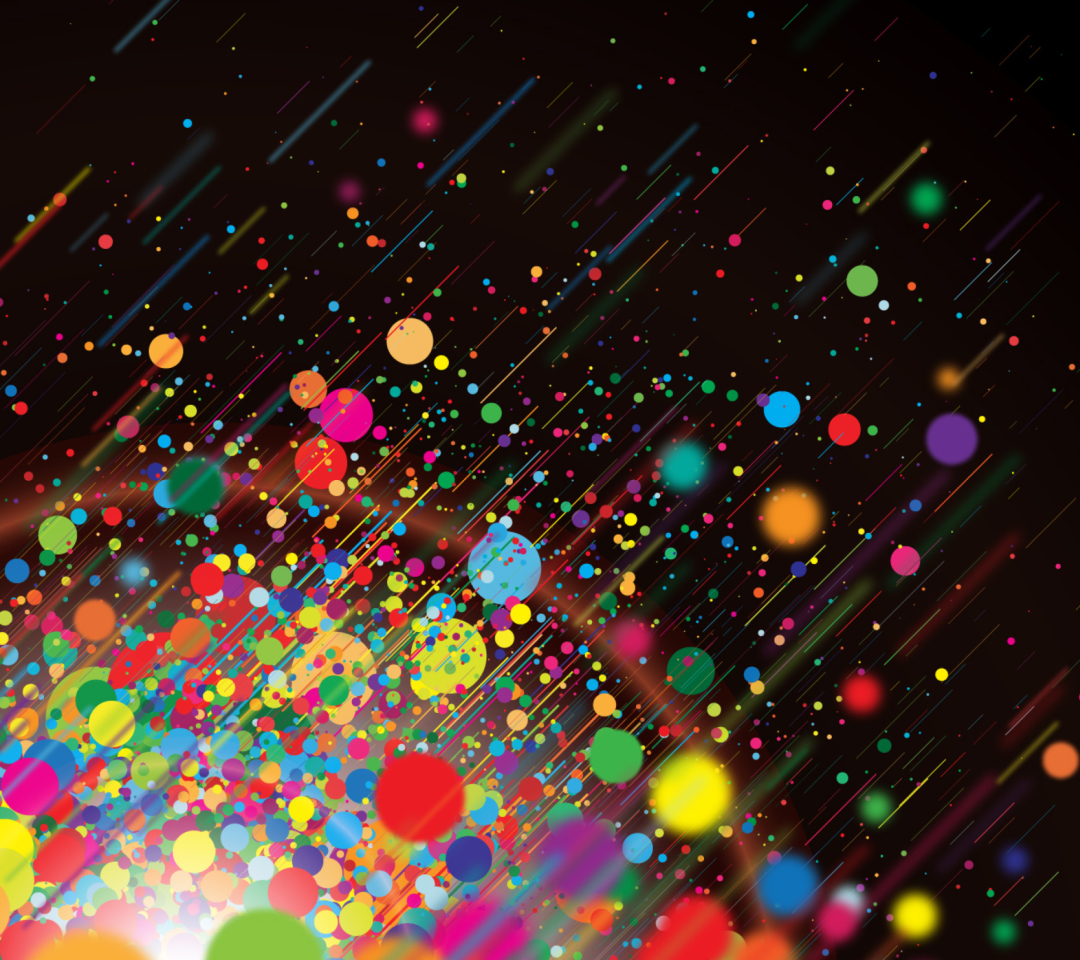 Das Abstract Colorful Colorful Dots Wallpaper 1080x960