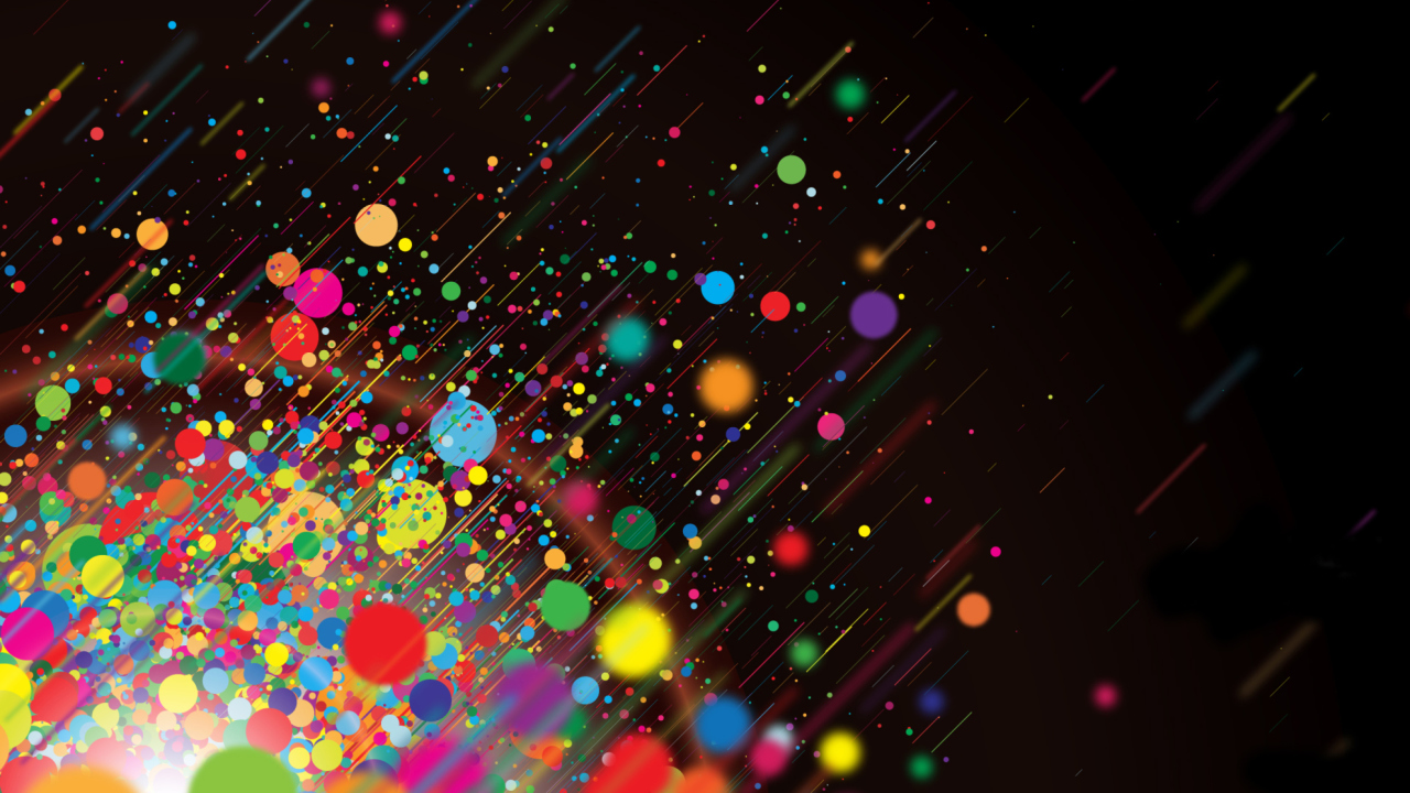 Das Abstract Colorful Colorful Dots Wallpaper 1280x720
