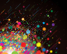 Abstract Colorful Colorful Dots screenshot #1 220x176