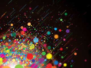 Das Abstract Colorful Colorful Dots Wallpaper 320x240