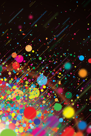 Abstract Colorful Colorful Dots wallpaper 320x480