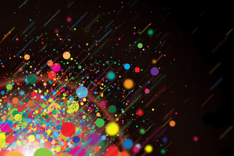 Abstract Colorful Colorful Dots screenshot #1 480x320