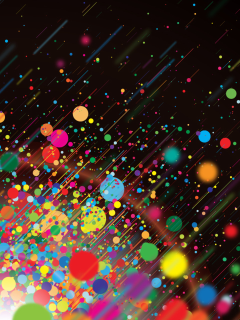 Fondo de pantalla Abstract Colorful Colorful Dots 480x640