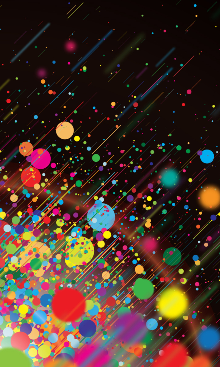 Abstract Colorful Colorful Dots wallpaper 768x1280
