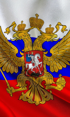 Das Russian Federation Flag Wallpaper 240x400