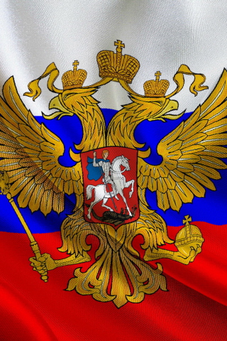 Das Russian Federation Flag Wallpaper 320x480
