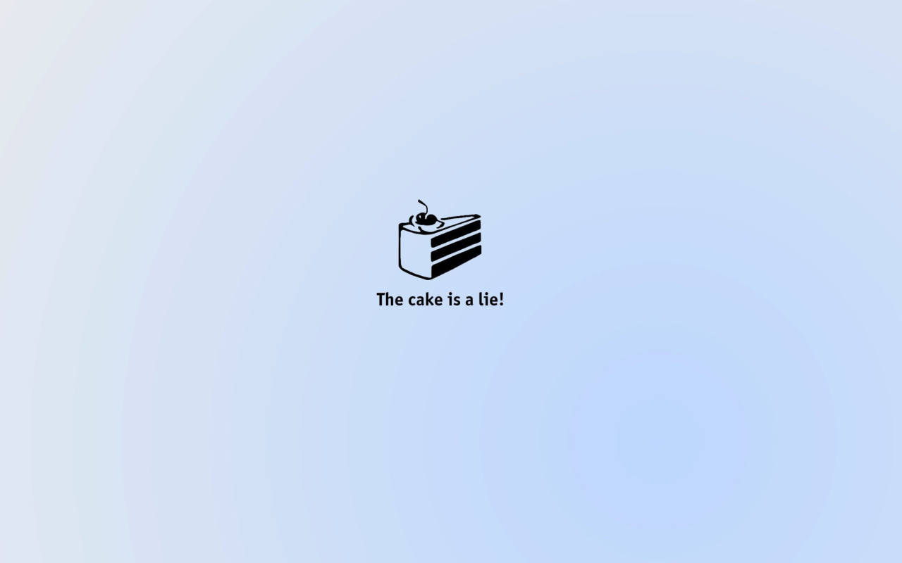 Cake Is Lie screenshot #1 1280x800