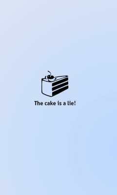 Cake Is Lie screenshot #1 240x400